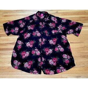 Betsey Johnson X Torrid Size Boho Size 6 Floral Chiffon Tunic Blouse
